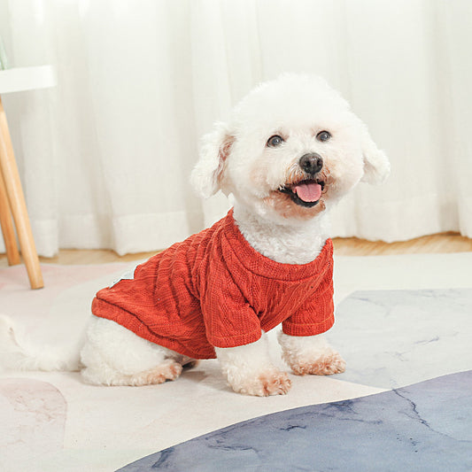 Designer Dog Sweaters Soft Knit Base Layer for Bichon & Small Dogs