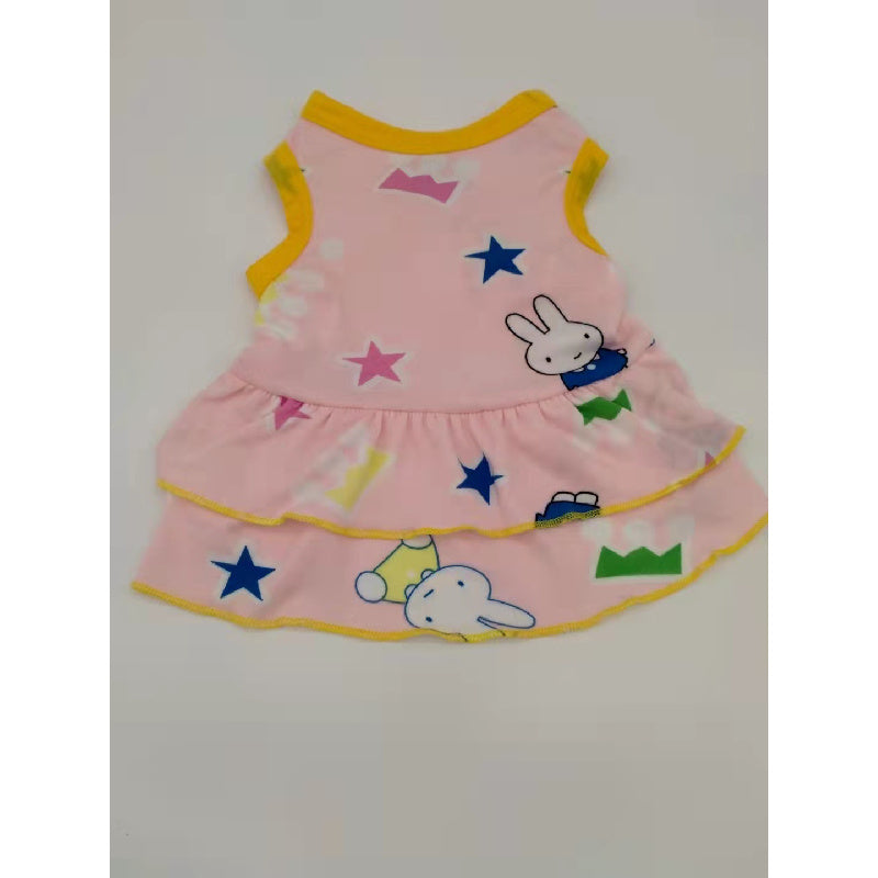 Cute Dog Dresses Lightweight Summer Breathable Dress for Dogs & Cats
