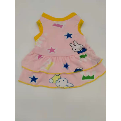 Cute Dog Dresses Lightweight Summer Breathable Dress for Dogs & Cats