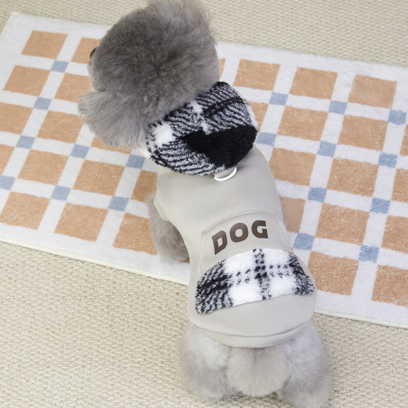 Dog Hoodie Warm Winter Fleece Sweatshirt for Small Dogs Teddy Bichon