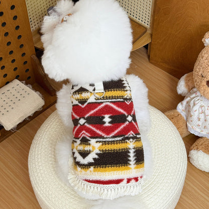 Dog Winter Sweaters Cute Vintage Pattern Warm Soft Sweater for Bichon