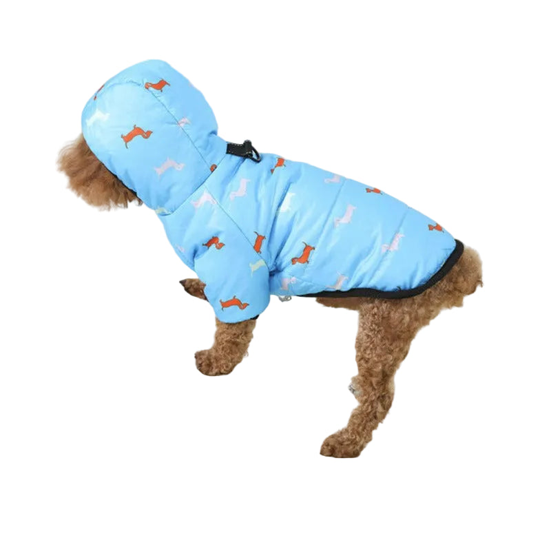Hoodies with Dogs: Warm Winter Padded Coat for Corgis & Small Dogs