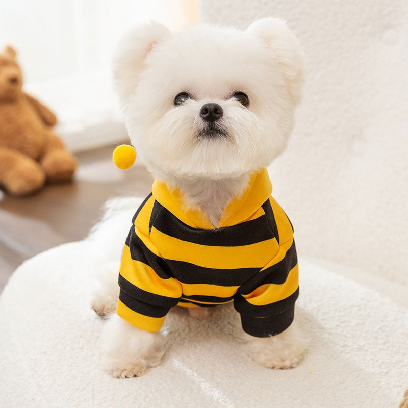 Hoodies for Dogs Cute Bumble Bee Costume for Small Dogs & Cats