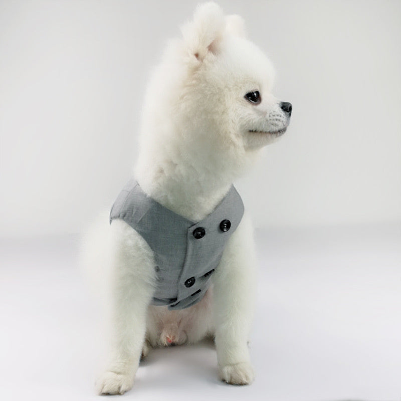 Personalized Dog Shirts: One-Piece Wedding Suit with Pants for Pets