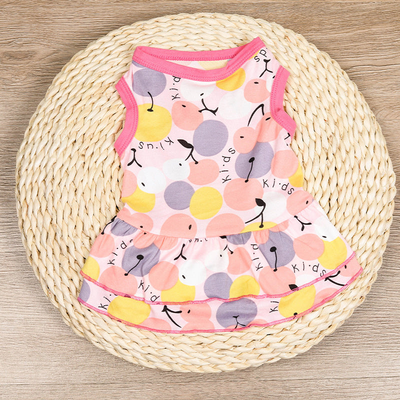 Cute Dog Dresses Lightweight Summer Breathable Dress for Dogs & Cats