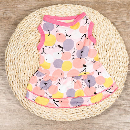 Cute Dog Dresses Lightweight Summer Breathable Dress for Dogs & Cats