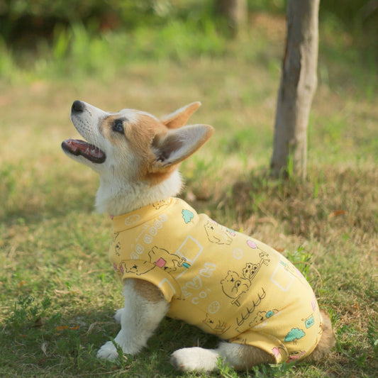 Dog Pajamas Soft Thermal Loungewear for Small Dogs & Puppies