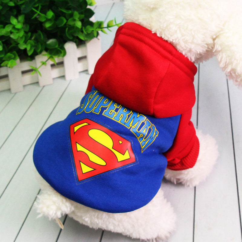 Dog Hoodies for Large Dogs Superman Fleece for Golden Retriever Lab