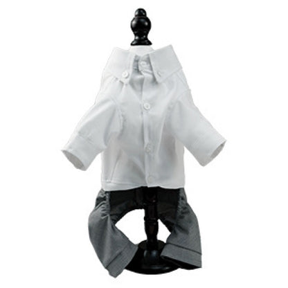 Personalized Dog Shirts: One-Piece Wedding Suit with Pants for Pets