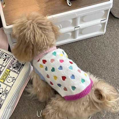 Small Dog Sweaters Soft Knit Pet Clothes for Maltese & Bichon Puppies