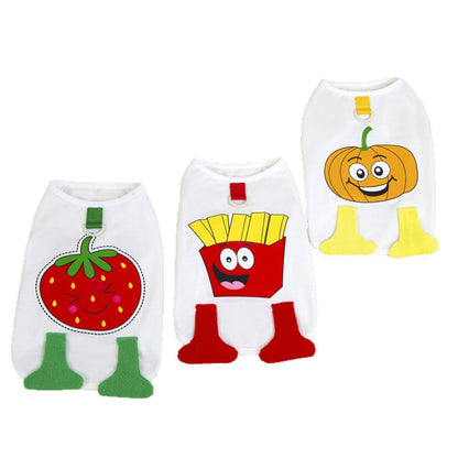 Custom Dog Shirt: Funny Cartoon Summer Vest with D-Ring for Small Dogs