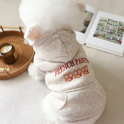 Cute Dog Hoodie Padded Jacket for Schnauzer, Small Dogs & Puppies