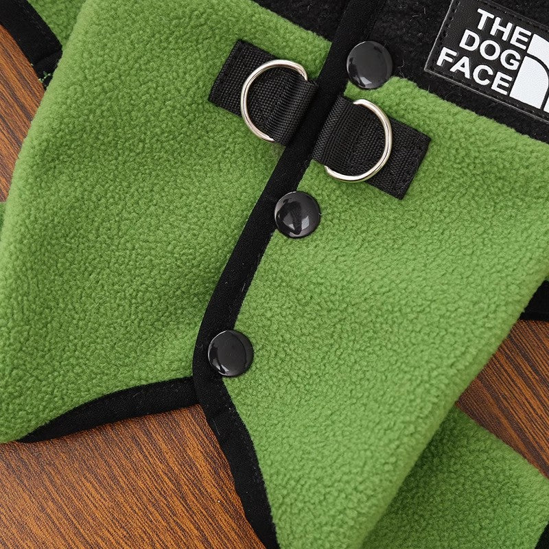 Dog Clothes Winter Color Block Thick Thermal Onesie for Small Dogs