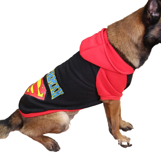 Dog Hoodies for Large Dogs Superman Fleece for Golden Retriever Lab
