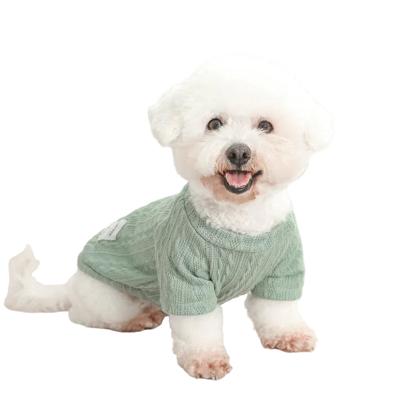 Designer Dog Sweaters Soft Knit Base Layer for Bichon & Small Dogs