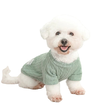 Designer Dog Sweaters Soft Knit Base Layer for Bichon & Small Dogs