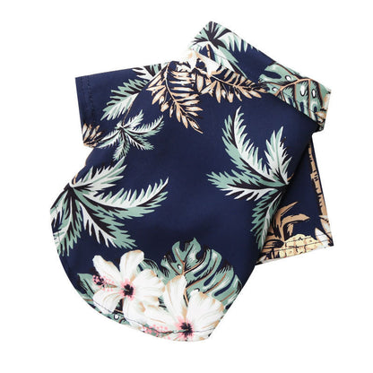 Hawaiian Shirt for Dogs Pineapple Beach Print Lightweight Summer Tee