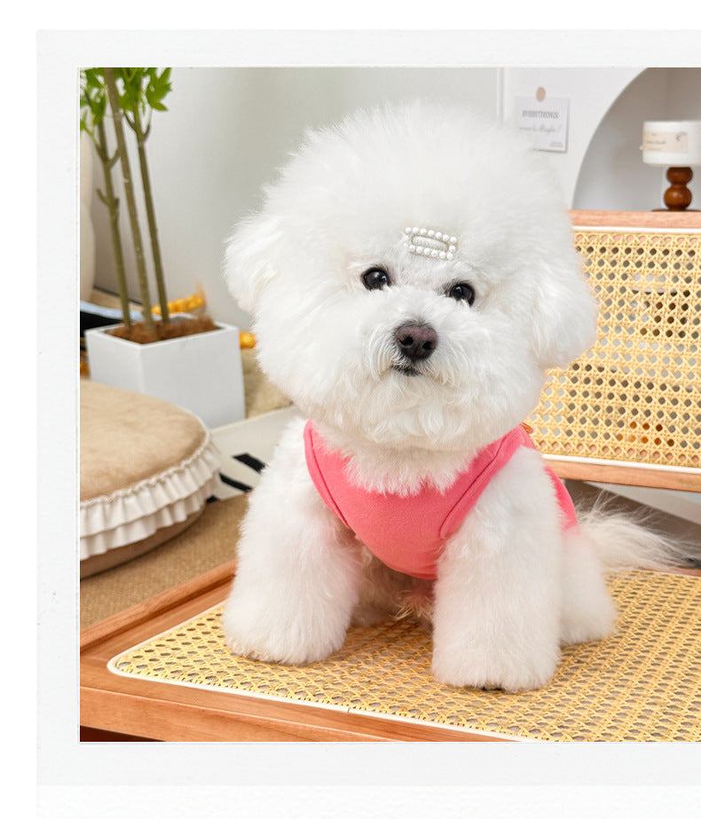 Dog Summer Clothes Embroidered Chinese Style Pet Vest for Cats & Dogs