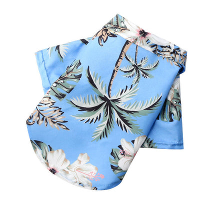 Hawaiian Shirt for Dogs Pineapple Beach Print Lightweight Summer Tee