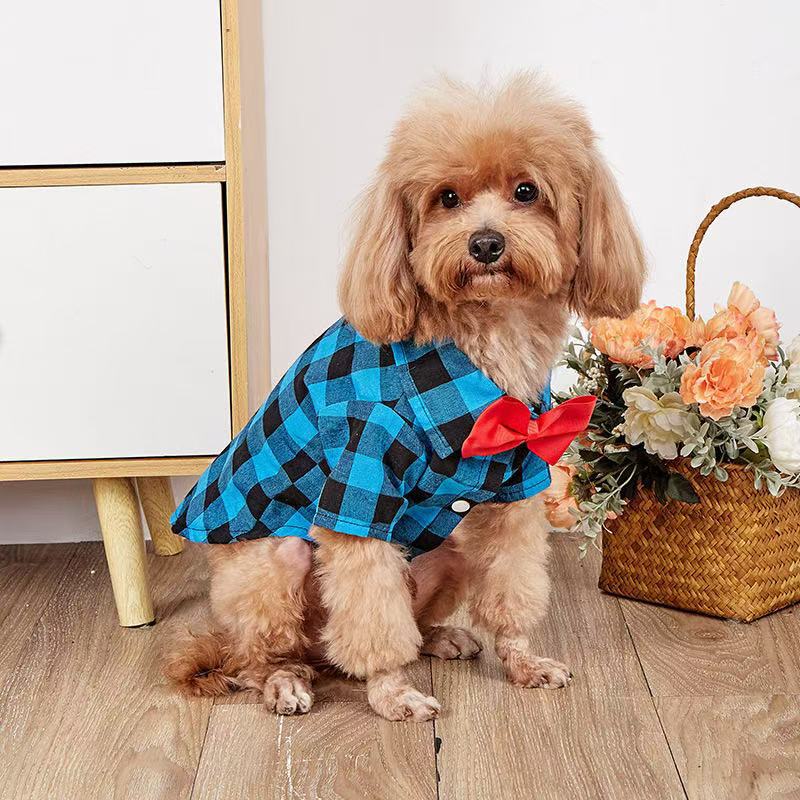 Big Dog T Shirts: Plaid Formal Wedding Suit for Medium & Large Dogs
