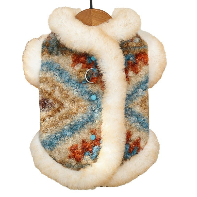 Cotton Dog Sweaters & harness Vests - Autumn/Winter Thick Pet Apparel