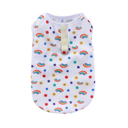 Ultra-thin cat vest and dog harness vest with breathable mesh for summer
