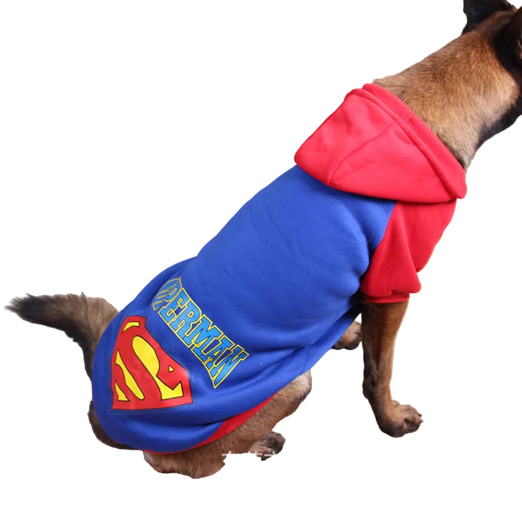 Dog Hoodies for Large Dogs Superman Fleece for Golden Retriever Lab