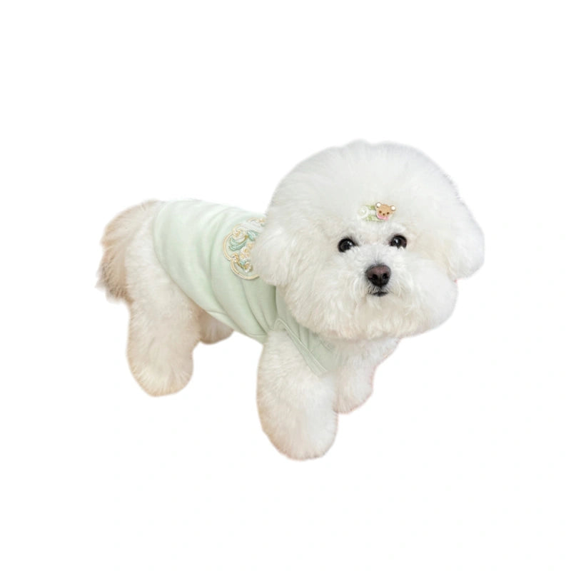 Dog Summer Clothes Embroidered Chinese Style Pet Vest for Cats & Dogs