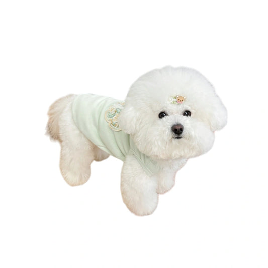 Dog Summer Clothes Embroidered Chinese Style Pet Vest for Cats & Dogs