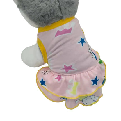 Cute Dog Dresses Lightweight Summer Breathable Dress for Dogs & Cats
