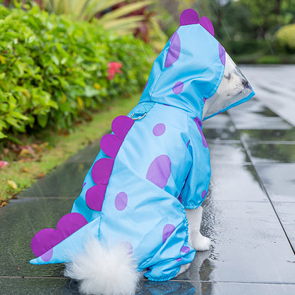 Dog Dinosaur Raincoat Costume