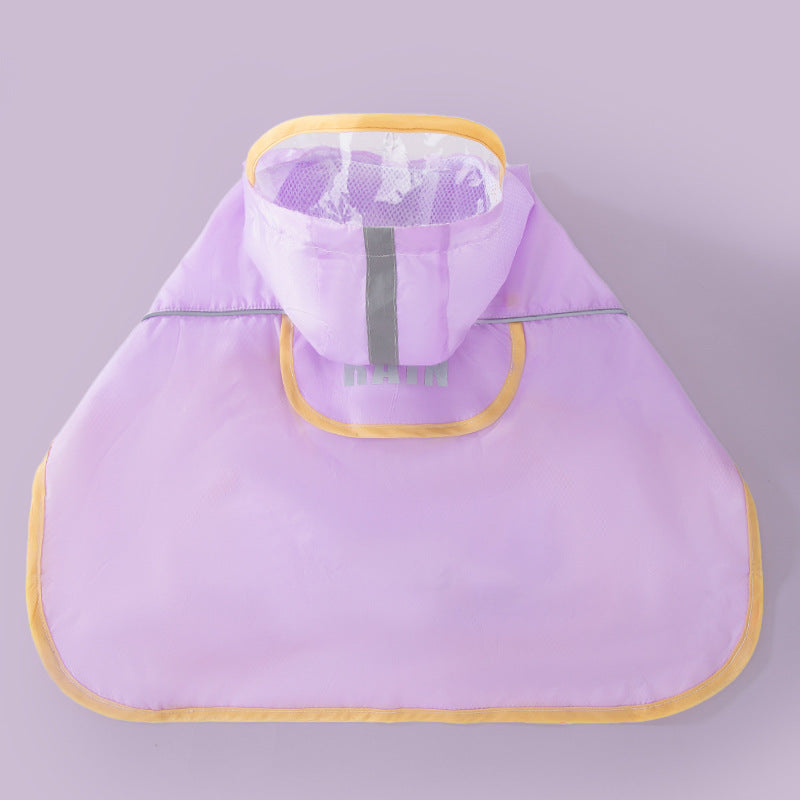 Purple dog raincoats for small dogs