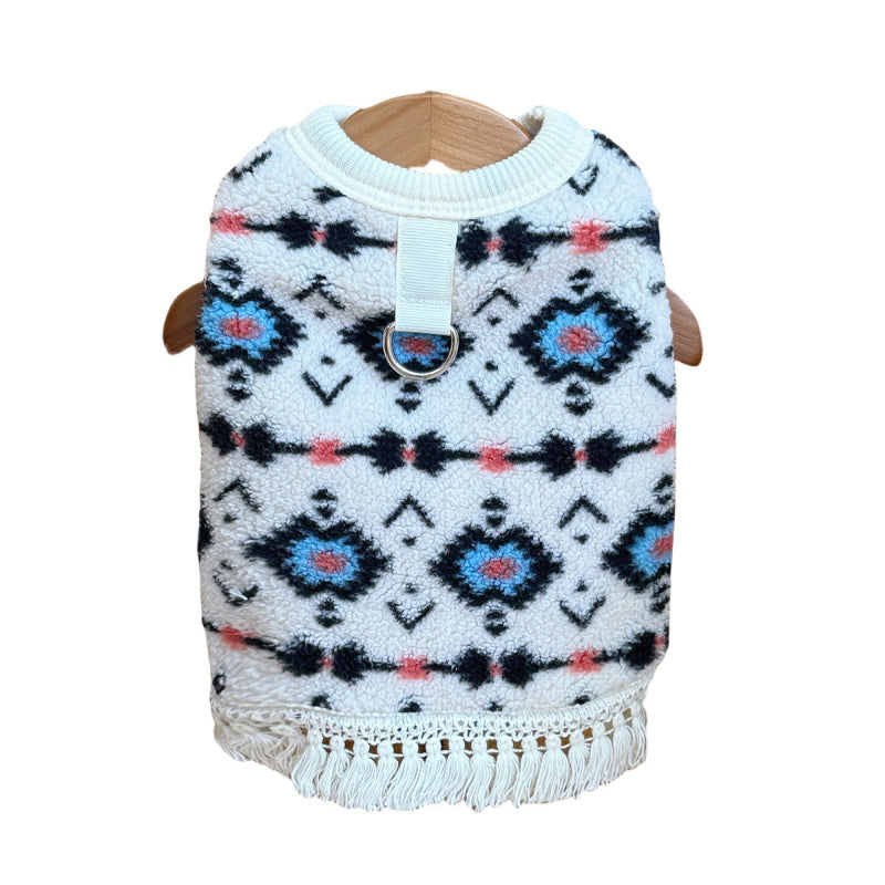 Dog Winter Sweaters Cute Vintage Pattern Warm Soft Sweater for Bichon