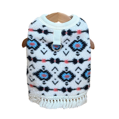 Dog Winter Sweaters Cute Vintage Pattern Warm Soft Sweater for Bichon