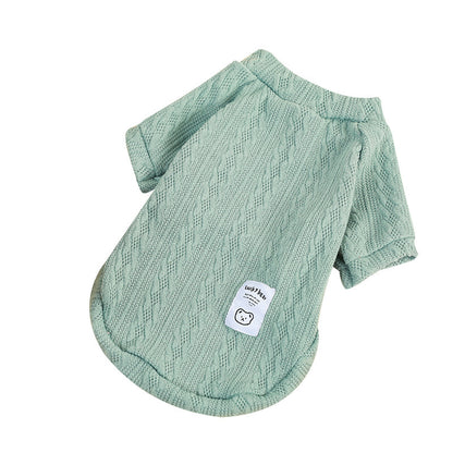 Dog Sweaters Pink Warm Knit Pet Clothes for Small Dogs & Cats