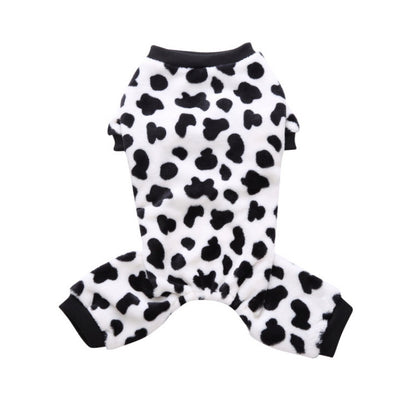 Pajamas for Dogs Plush Fleece Winter Warm Loungewear for Small Puppy
