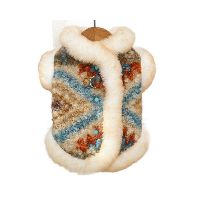 Cotton Dog Sweaters & harness Vests - Autumn/Winter Thick Pet Apparel