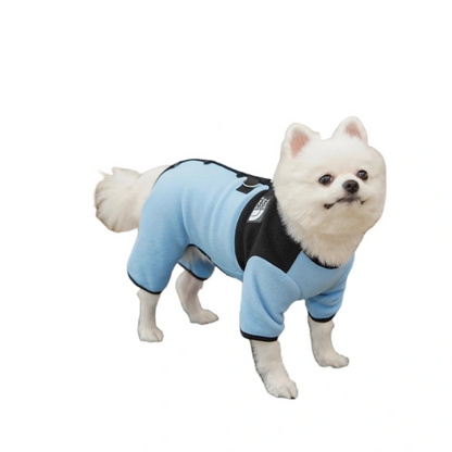 Dog Clothes Winter Color Block Thick Thermal Onesie for Small Dogs