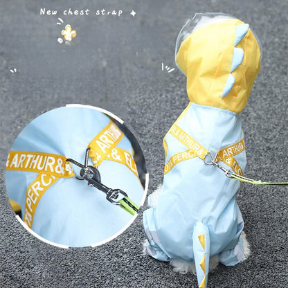 dog umbrella leash raincoat