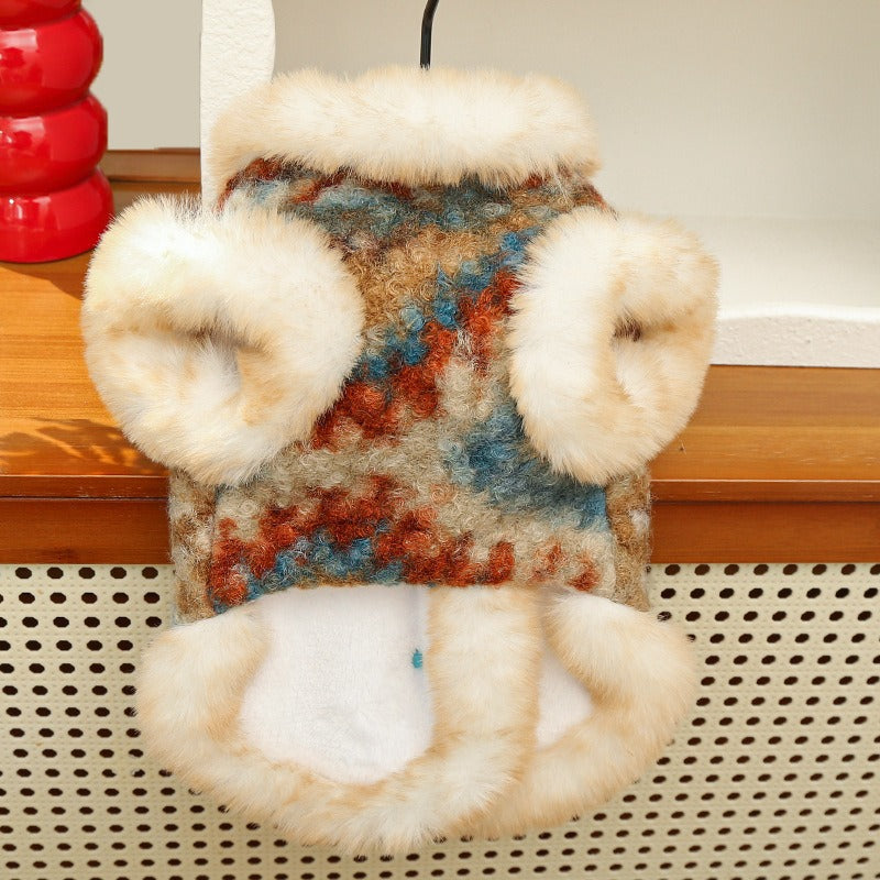 Cotton Dog Sweaters & harness Vests - Autumn/Winter Thick Pet Apparel