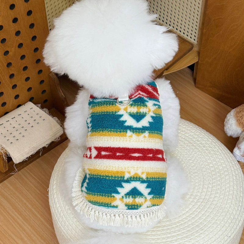 Dog Winter Sweaters Cute Vintage Pattern Warm Soft Sweater for Bichon
