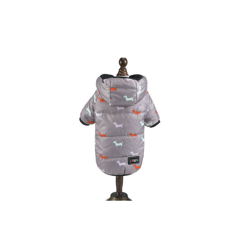 Hoodies with Dogs: Warm Winter Padded Coat for Corgis & Small Dogs