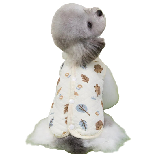 Pet Pajamas Soft Fleece Sleepwear Vest for Small Pets, Fall & Winter