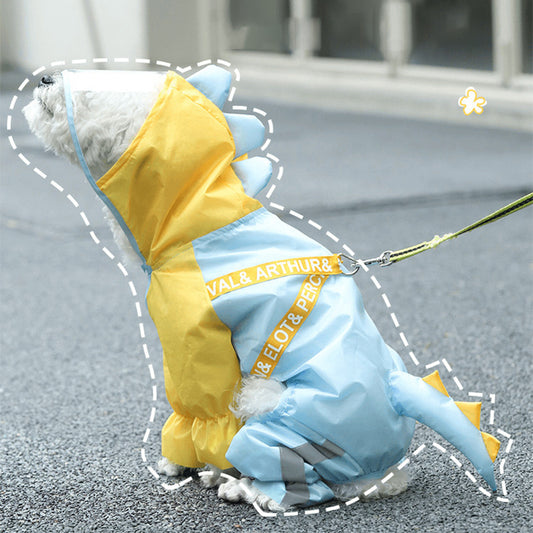 yellow raincoat for dogs